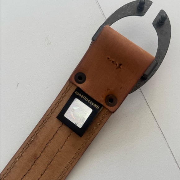 Just Cavalli Brown Leather Belt main image 6